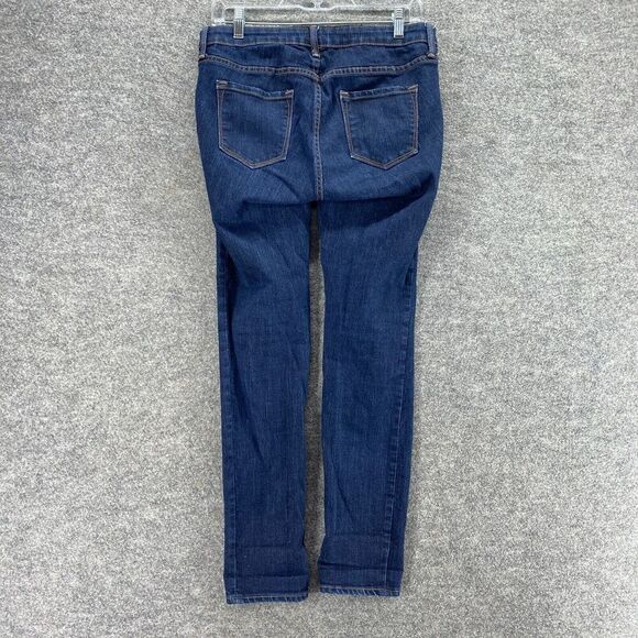 Old Navy Maternity Jeans Women 4 Blue Denim Dark Wash Skinny Low Rise Pockets - Picture 2 of 10
